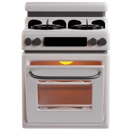 Forno elétrico de aço inoxidável  3D Icon