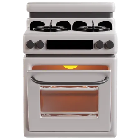 Forno elétrico de aço inoxidável  3D Icon