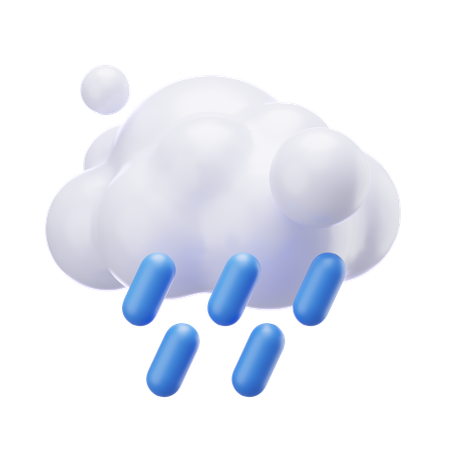 Forte pluie  3D Icon