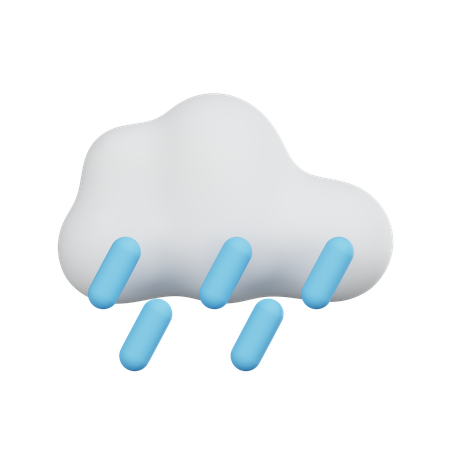 Forte pluie  3D Icon