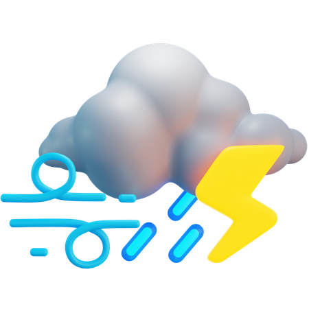 Forte pluie  3D Icon