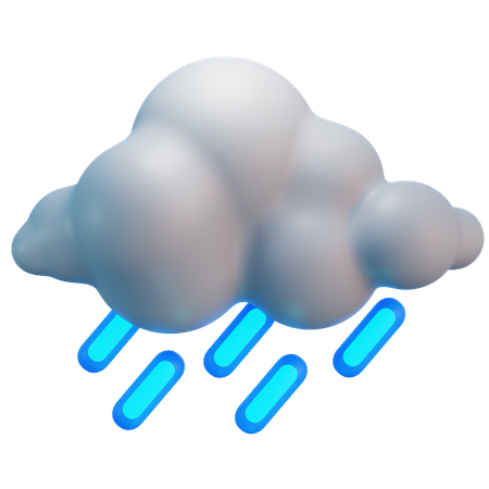 Forte pluie  3D Icon