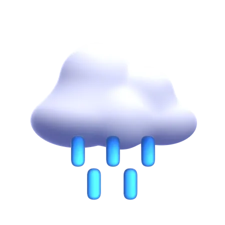 Forte pluie  3D Icon