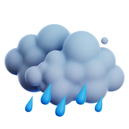 Forte pluie  3D Icon