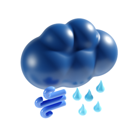 Forte pluie  3D Icon