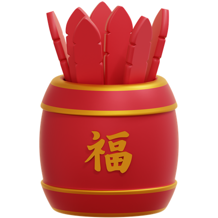 Fortune Stick  3D Icon