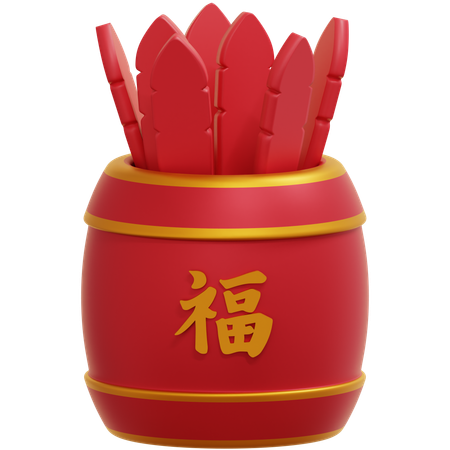 Fortune Stick  3D Icon