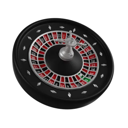 Roulette Wheel Or Fortune Wheel 3D Icon