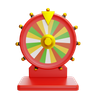 3d spin wheel logo