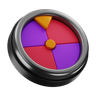 3d spin wheel emoji