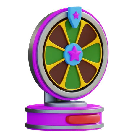 3 D Illustration Fortune Wheel 3D Icon