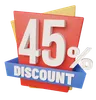 Forty Five Percent Discount