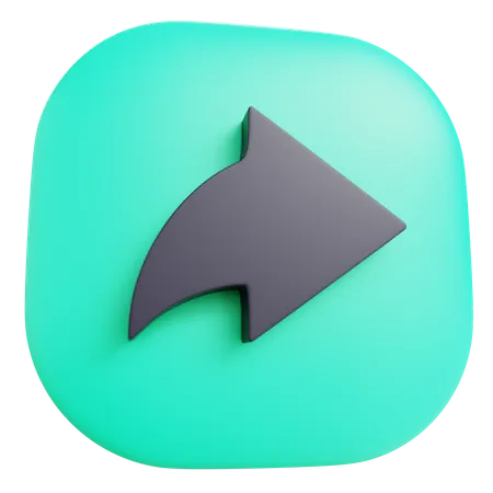 3 D Forward With Isolated Background 3D Icon