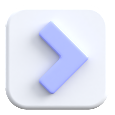 Forward Arrow  3D Icon
