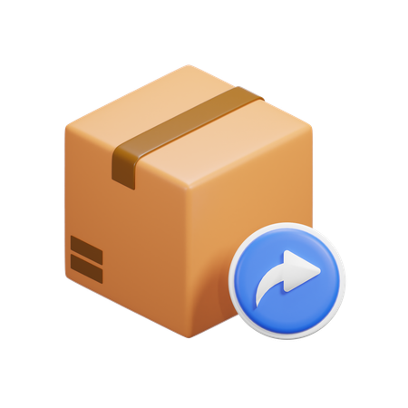 Forward Box  3D Icon