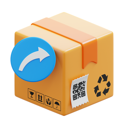 Forward Box  3D Icon