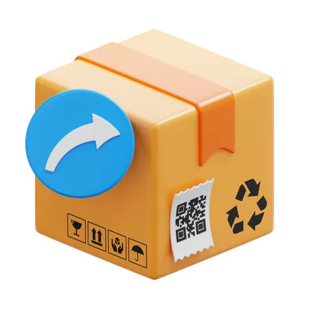 Forward Box  3D Icon