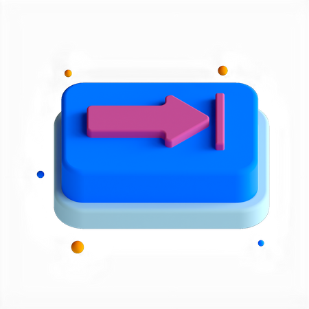 Forward Button  3D Icon