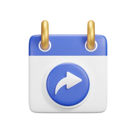 Forward Calendar  3D Icon