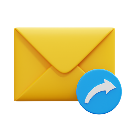 Forward Email  3D Icon