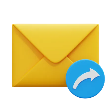 Forward Email  3D Icon