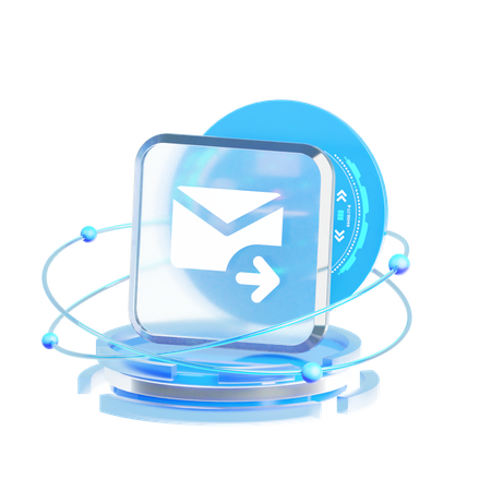 Forward Email  3D Icon