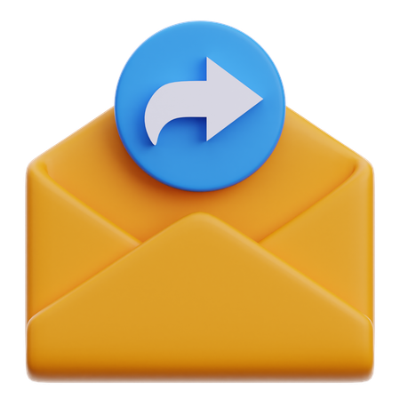 Forward Email  3D Icon