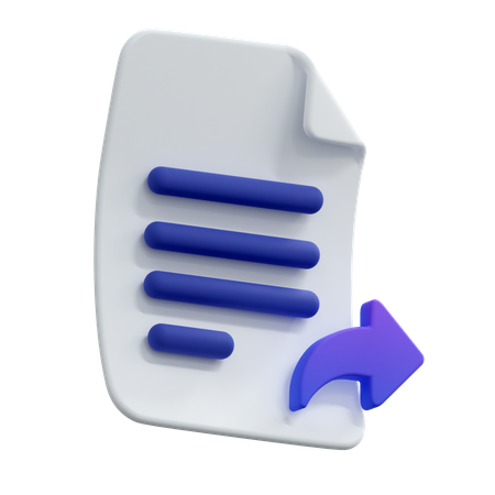 Forward File  3D Icon