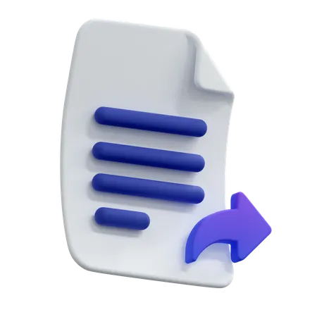 Forward File  3D Icon
