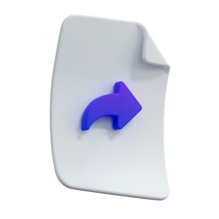 Forward File  3D Icon