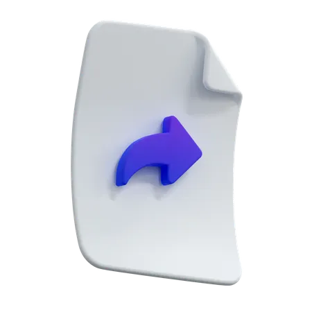 Forward File  3D Icon