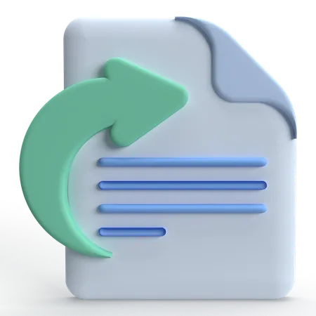 Forward File  3D Icon