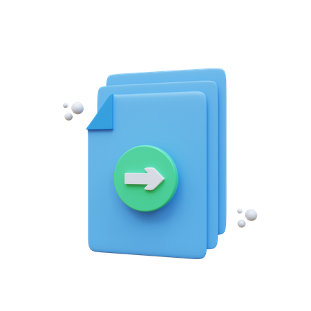 Forward File  3D Icon