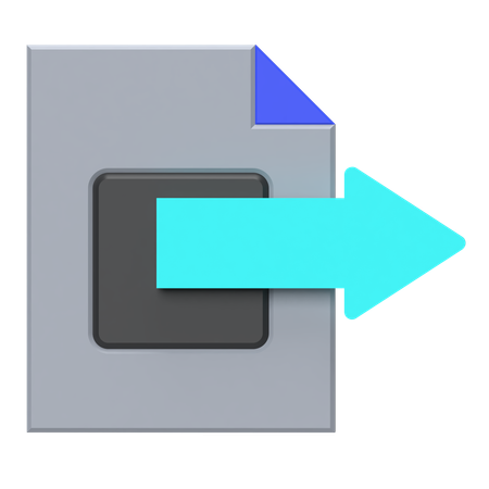 Forward File 3D Icon