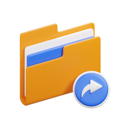 Forward Folder  3D Icon