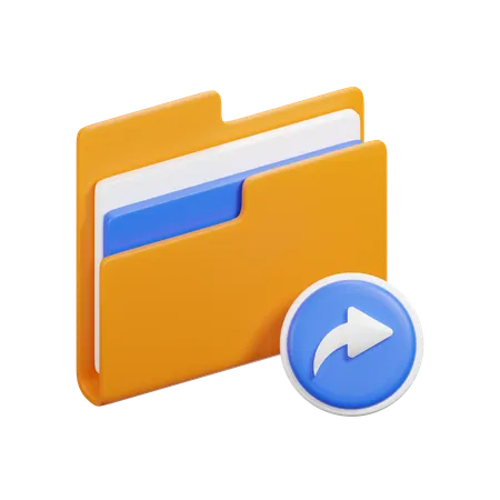 Forward Folder  3D Icon