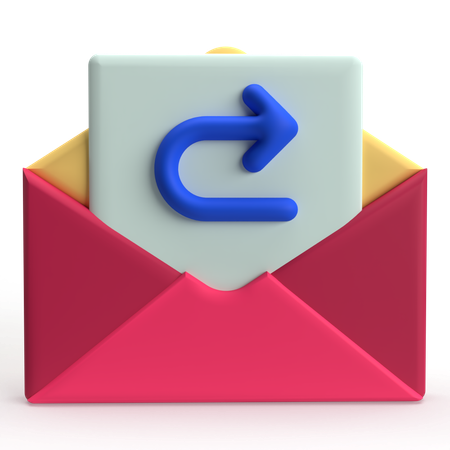 Forward Mail  3D Icon