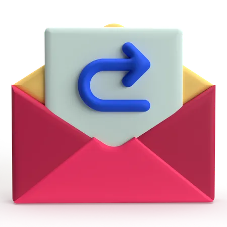 메일 전달  3D Icon