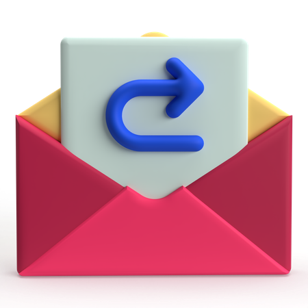 Forward Mail  3D Icon