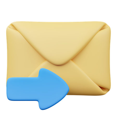 Forward Mail  3D Icon