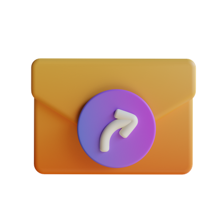 Forward Mail  3D Icon