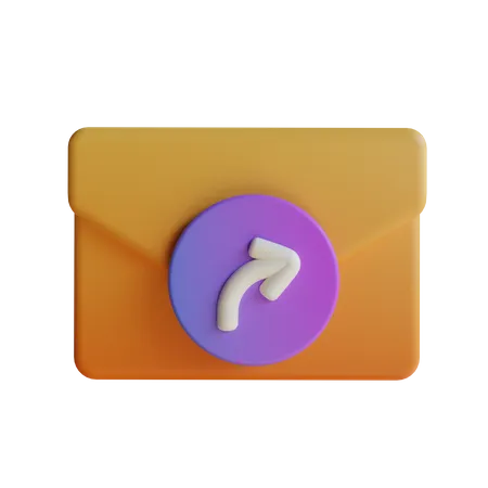 Forward Mail  3D Icon