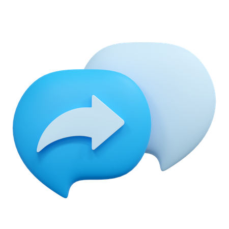 Forward message  3D Icon