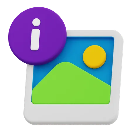 Bildinfo  3D Icon