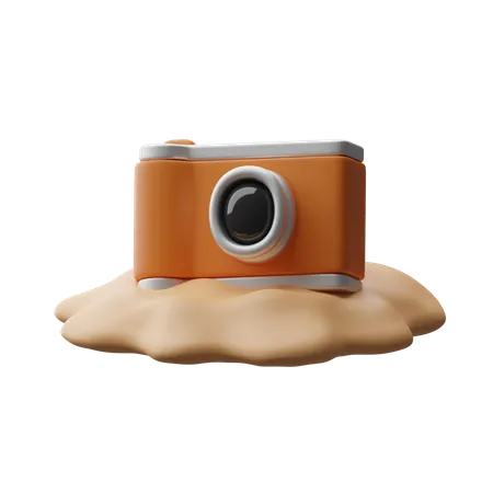 Macchina fotografica in vacanza  3D Icon