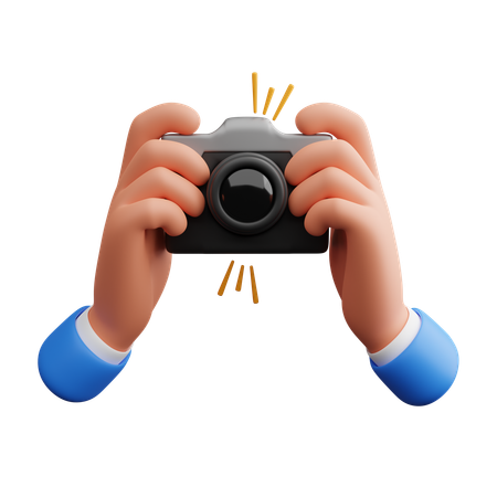 Fotografía de mano  3D Icon