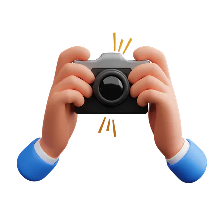 Fotografía de mano  3D Icon