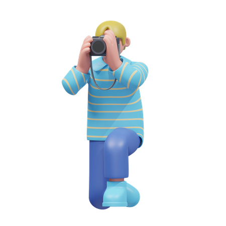 Fotografía apasionada en acción  3D Icon