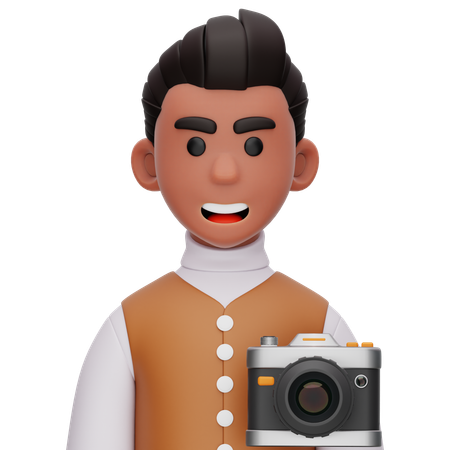 Fotógrafo  3D Icon