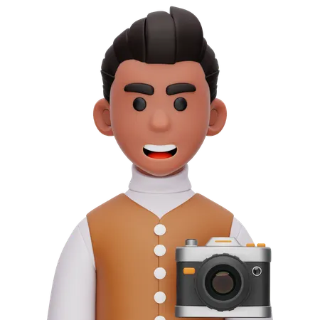 Fotógrafo  3D Icon